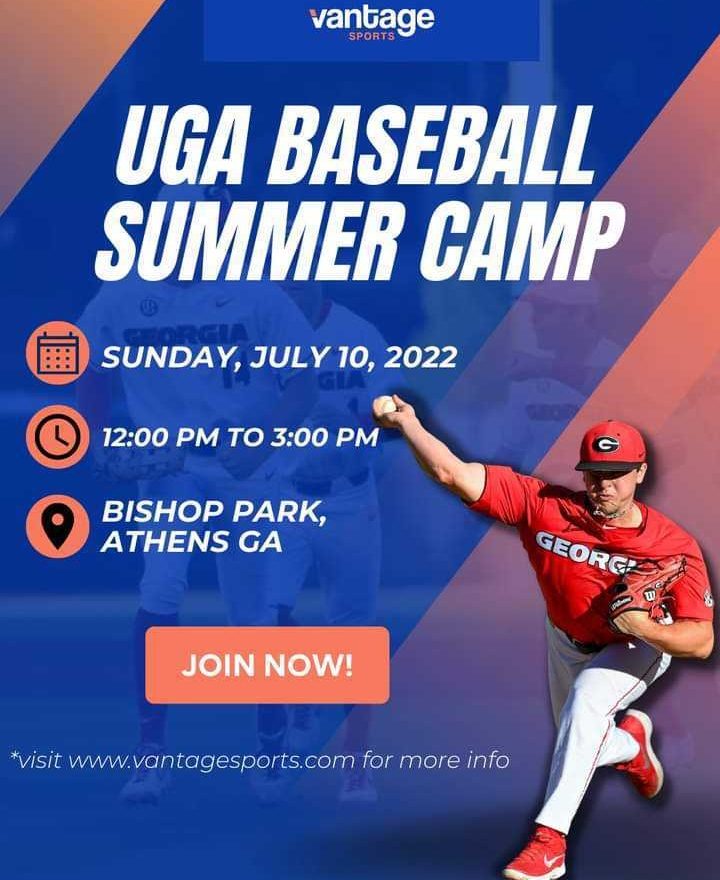 Baseball Camp with Current UGA Baseball Players Register Today